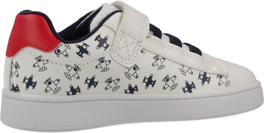 Detalle de Geox Baby Jungen B Eclyper Boy ASneaker – atmungsaktiver Klett-Sneaker mit herausnehmbarer Innensohle