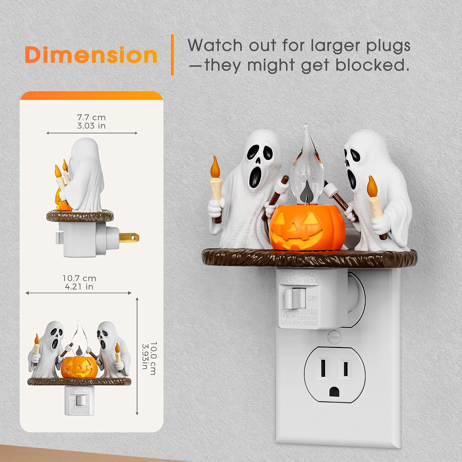 Thumbnail 4 de Briignite Ghost Night Light 2-Pack