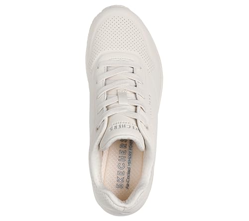 Detalle 2 de Skechers Femme Uno Stand on Air Racine — Baskets basses Blanche, 40 EU