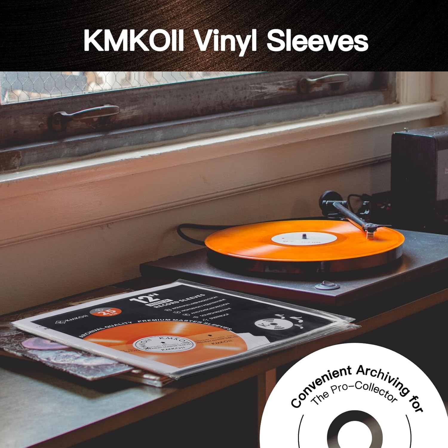 Thumbnail 6 de KMKOII 50 x 12 Zoll Vinyl-Innenhüllen Antistatisch 🎧