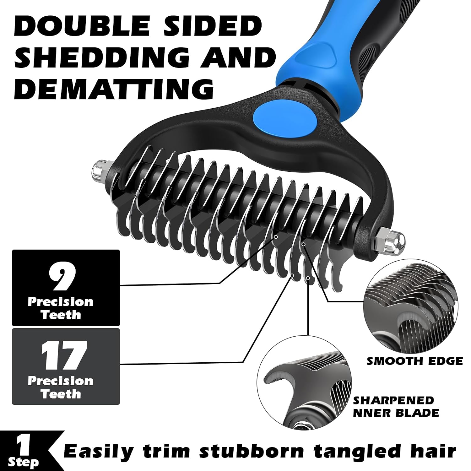 Detalle 2 de Augwind Pet Grooming Kit 3-Piece