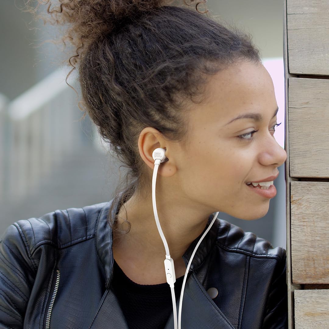 Detalle de JBL Tune 160 Écouteurs Intra-Auriculaires Noir – Pure Bass, Ultra-Compact et Ultra-Portable