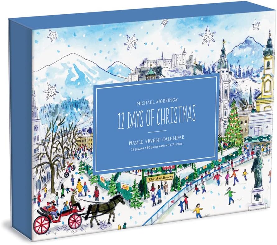 Detalle 2 de Galison 12 Days of Christmas 80-piece puzzle 🧩