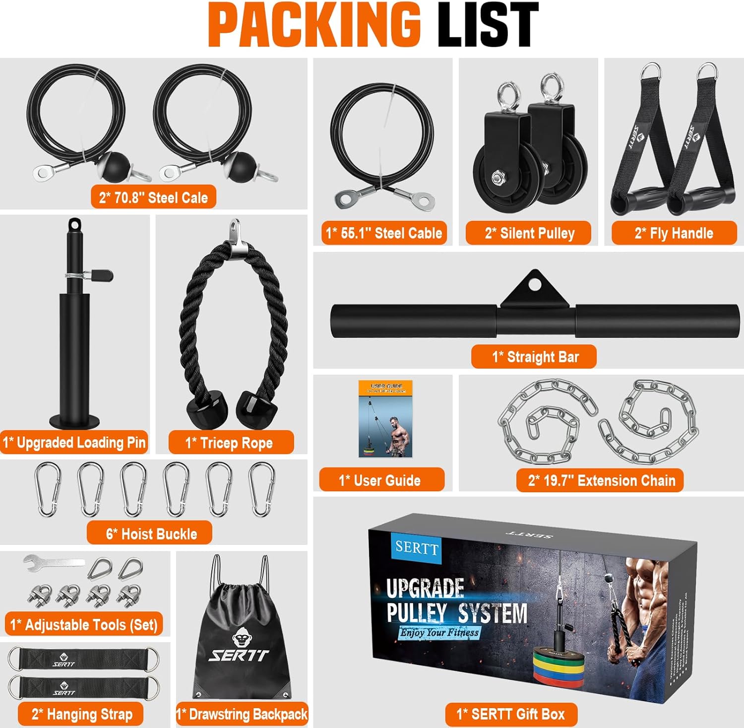 Thumbnail 1 de SERTT Weight Cable Pulley System — Cable Attachment