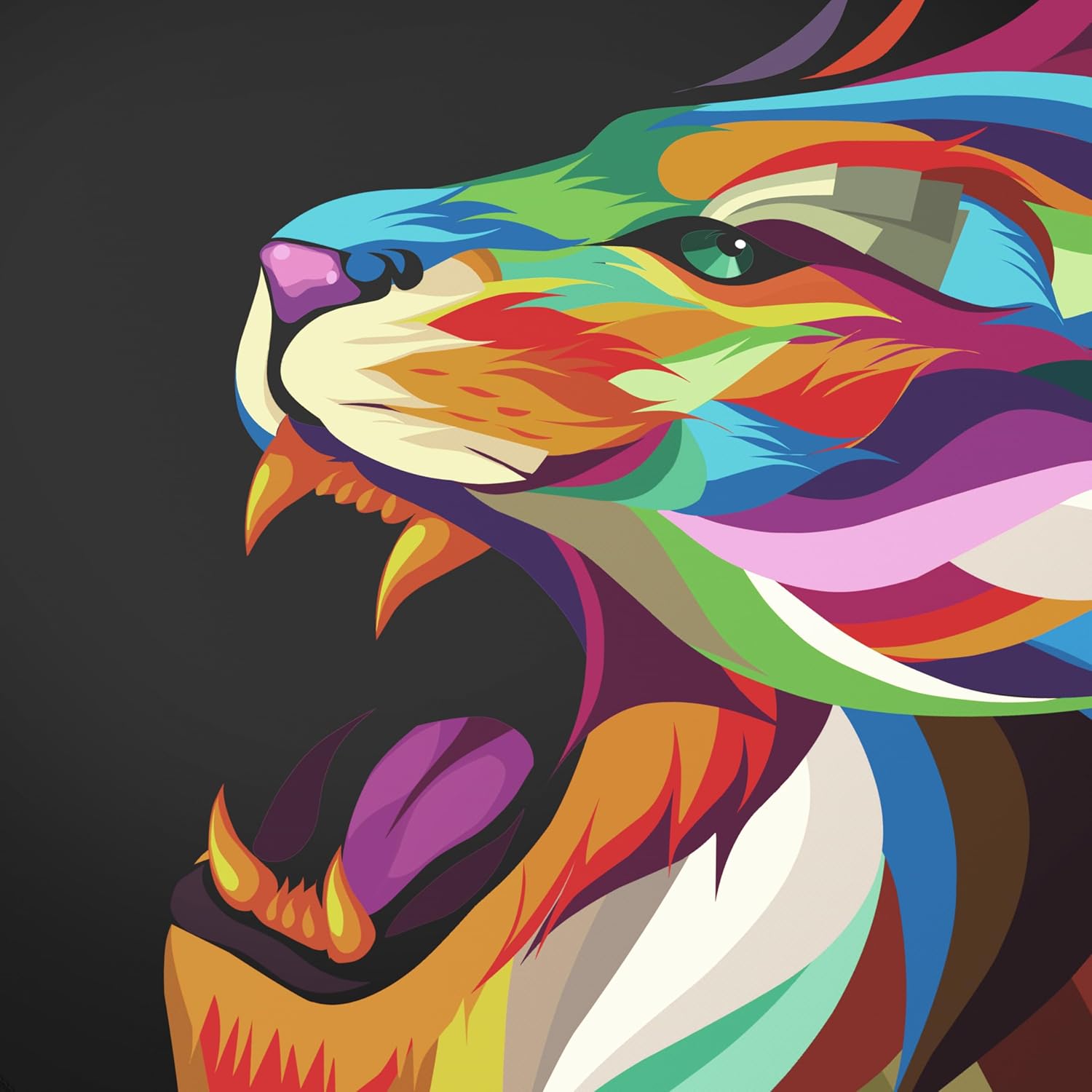 Thumbnail 3 de TITANWOLF XXL Speed Gaming Mouse Mat (900 x 400 x 3mm) – Lion 2 design