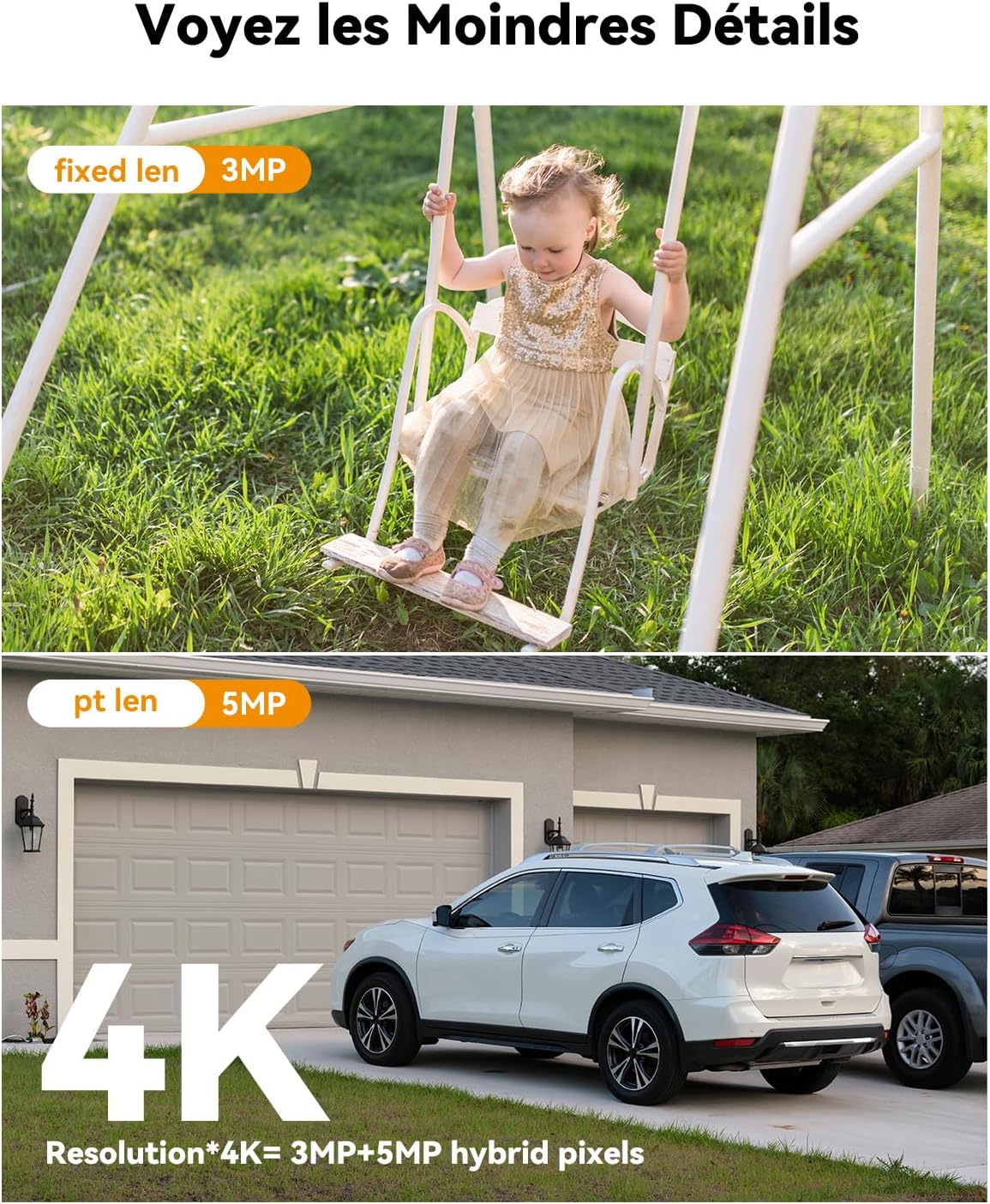 Thumbnail 3 de IMOU 4K(5MP + 3MP) double objectif WiFi extérieur IP66 avec détection IA et sirène