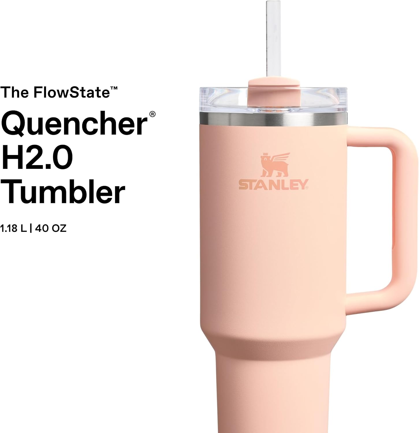Thumbnail 2 de STANLEY 1913 Quencher H2.0 FlowState — Mug isotherme isoleur 1,2L avec paille (orange cream)