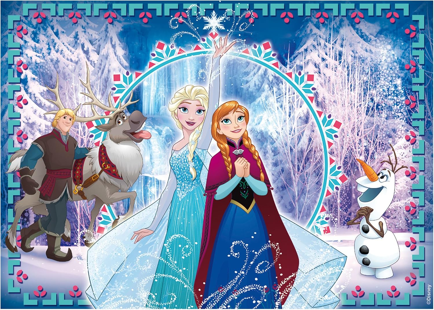 Detalle 2 de Liscianigiochi 52981 – puzzle Disney Kraina lodu, 250 elementów, 50 × 35 cm