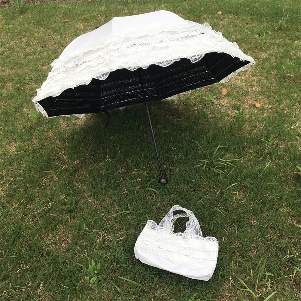 Thumbnail 5 de Maibar Sun Umbrella UV Parasol Lace Folding Umbrella