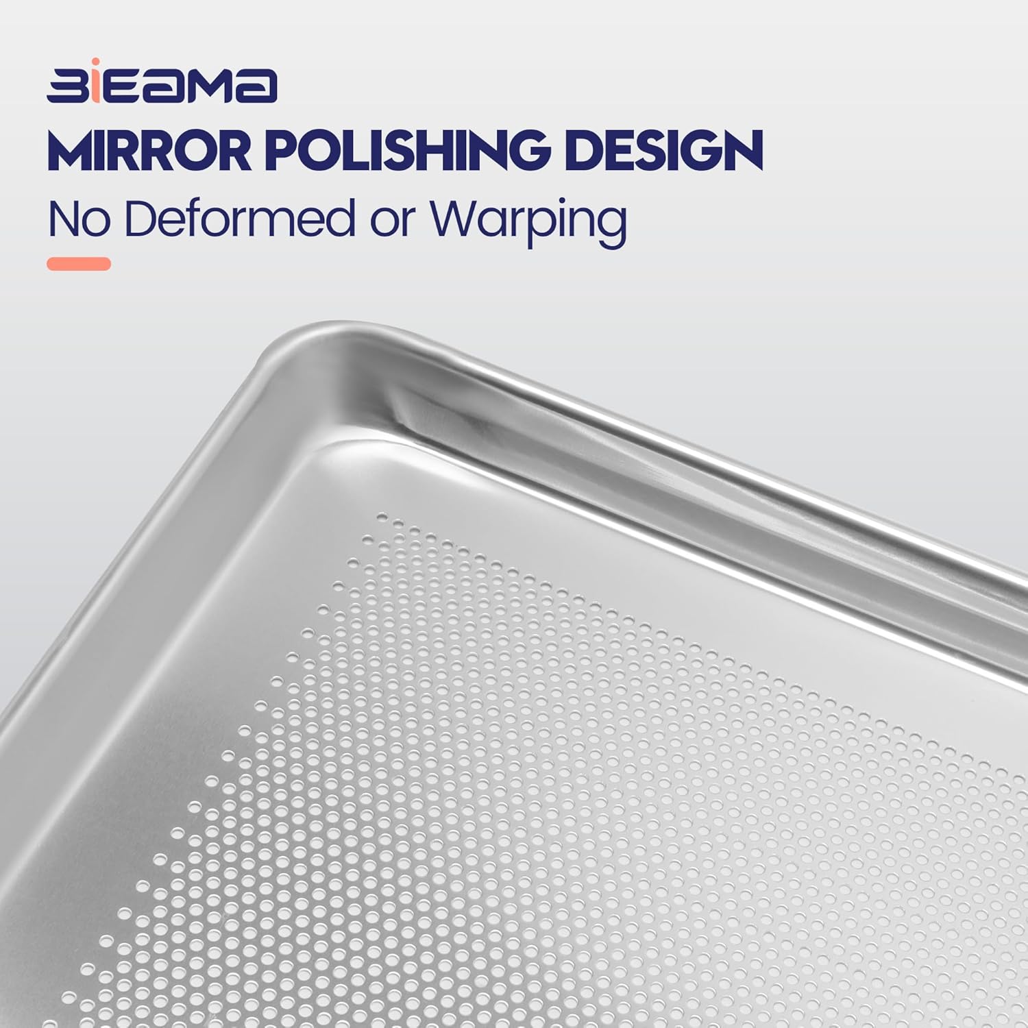 Thumbnail 3 de BIEAMA 12 Pack Full Size 26" x 18" Aluminum Perforated Baking Sheets – Commercial NSF Certified