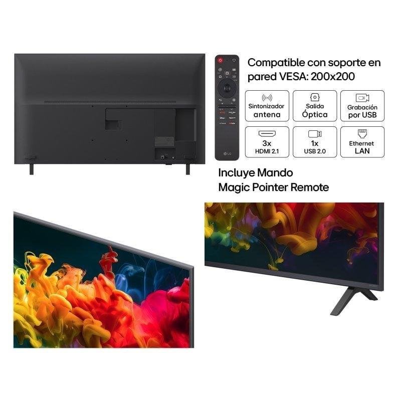 Detalle 2 de LG QNED80B6B: TV MiniLED 55" con IA, 4K y WebOS para cine en casa