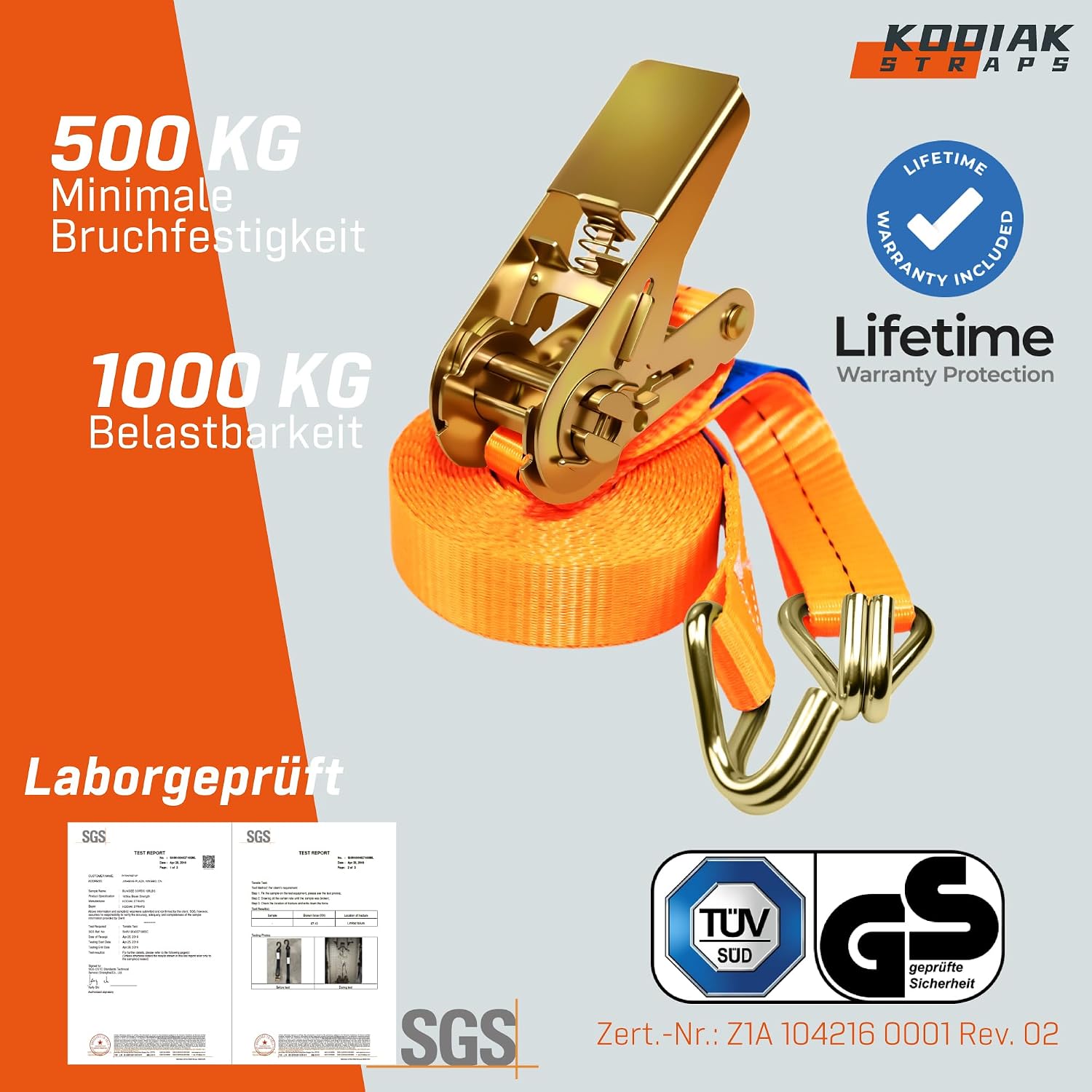 Detalle 2 de KODIAK STRAPS RS2502 Spanngurt 4m đ