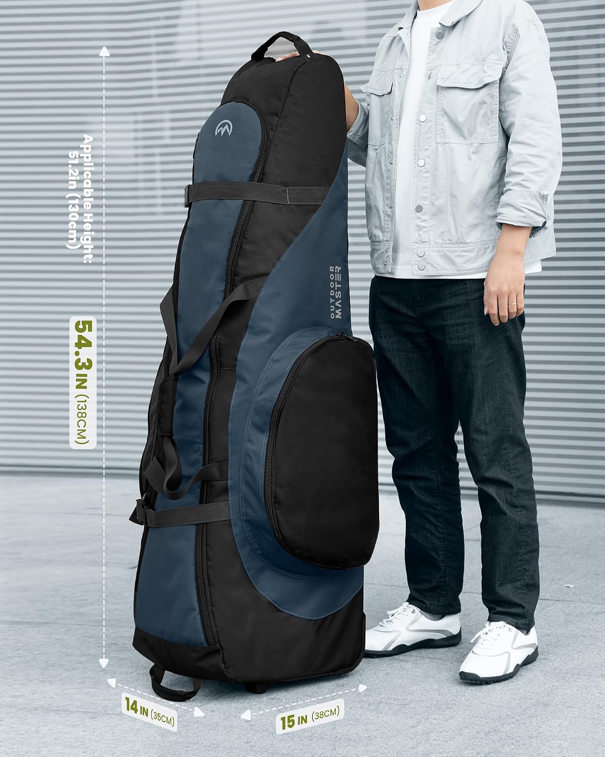 Thumbnail 6 de OutdoorMaster Padded Golf Travel Bag with Wheels ⛳