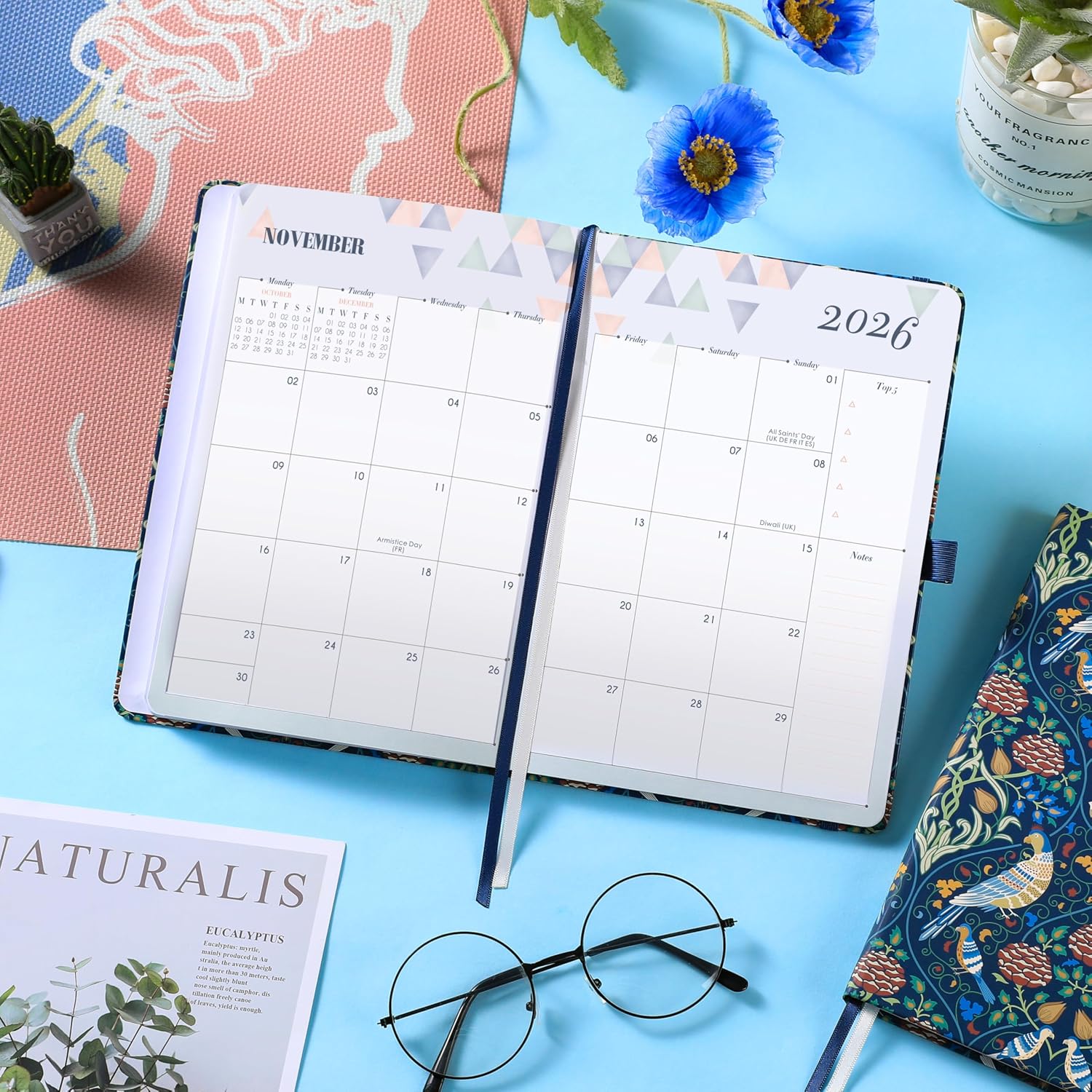 Thumbnail 6 de 2026 Diary A5 Week-to-View, 14.6ร21.4 cm ๐