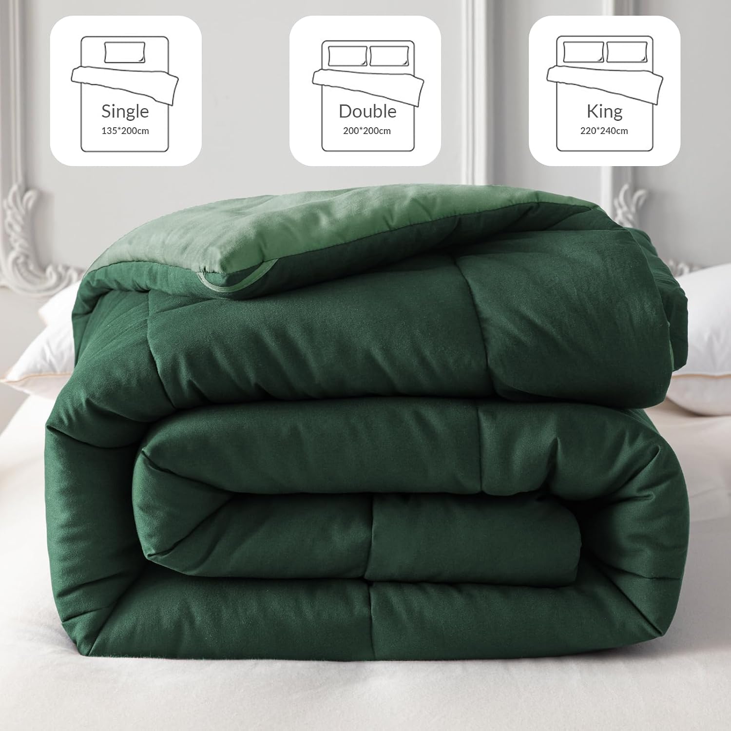 Detalle de Whale Flotilla reversible duvet 200 x 200 cm