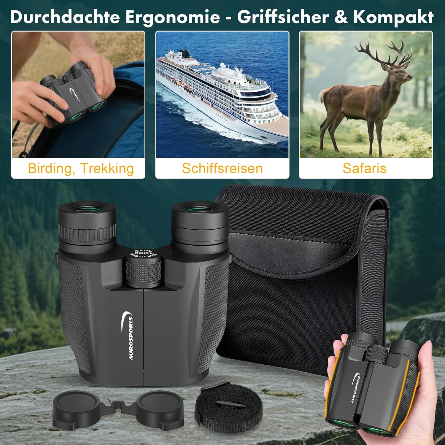 Thumbnail 6 de Aurosports 12x32 Fernglas Erwachsene