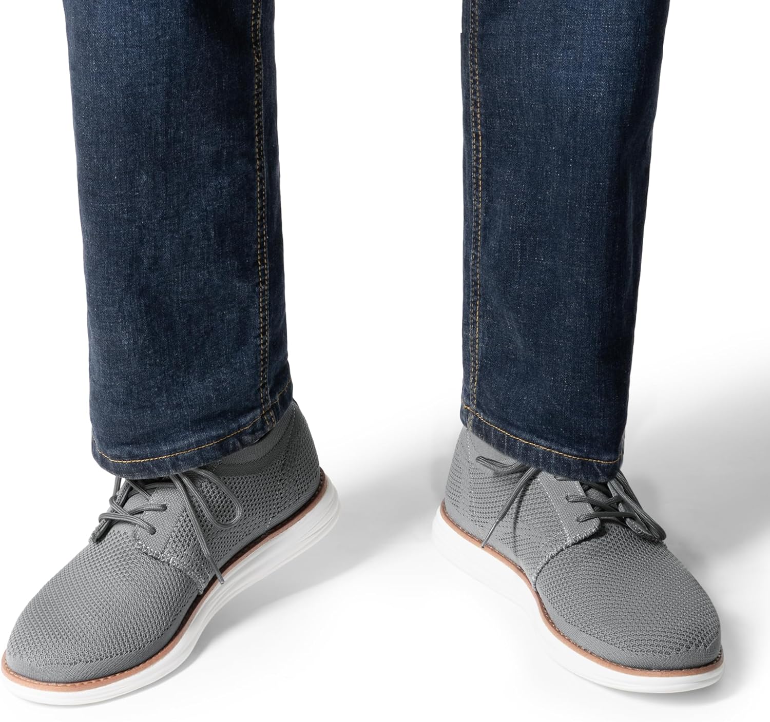 Thumbnail 1 de Bruno Marc Men’s KnitFlex Breeze Mesh Sneakers Oxford Lace-Up Lightweight Walking Shoes