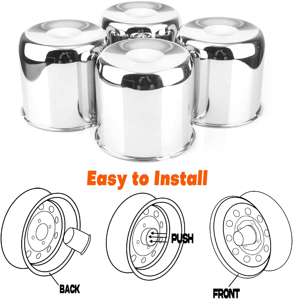 Thumbnail 6 de GTownWorks Wheel Center Caps 4.88-Inch