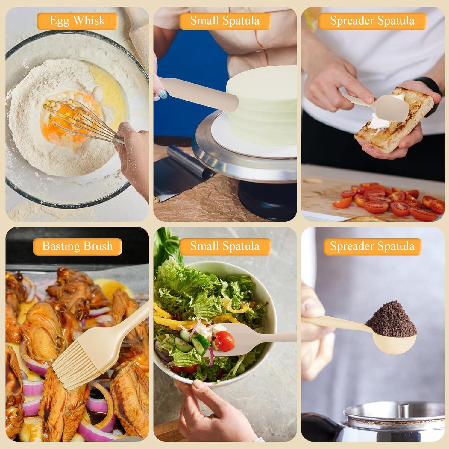 Thumbnail 6 de ENVTEK Mixing Bowls with Airtight Lids Set (20-Piece) with Stainless Steel Bowls, Grater Attachments & Non-Slip Bases