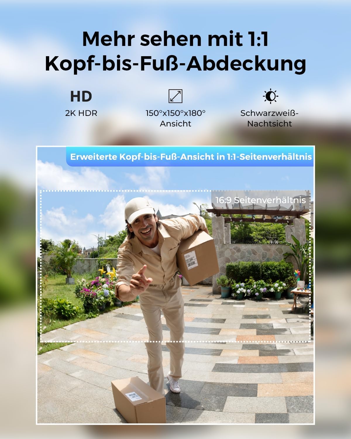 Detalle de Reolink Video Doorbell 2K Akku Türklingel