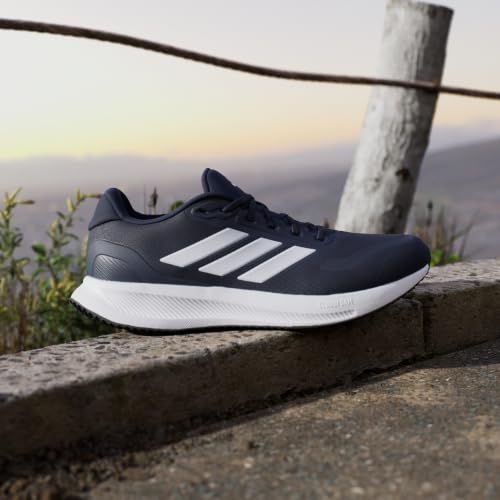 Detalle 2 de adidas Herren Runfalcon 5 Laufschuhe – Legend Ink/Cloud White/Core Black, EU 40