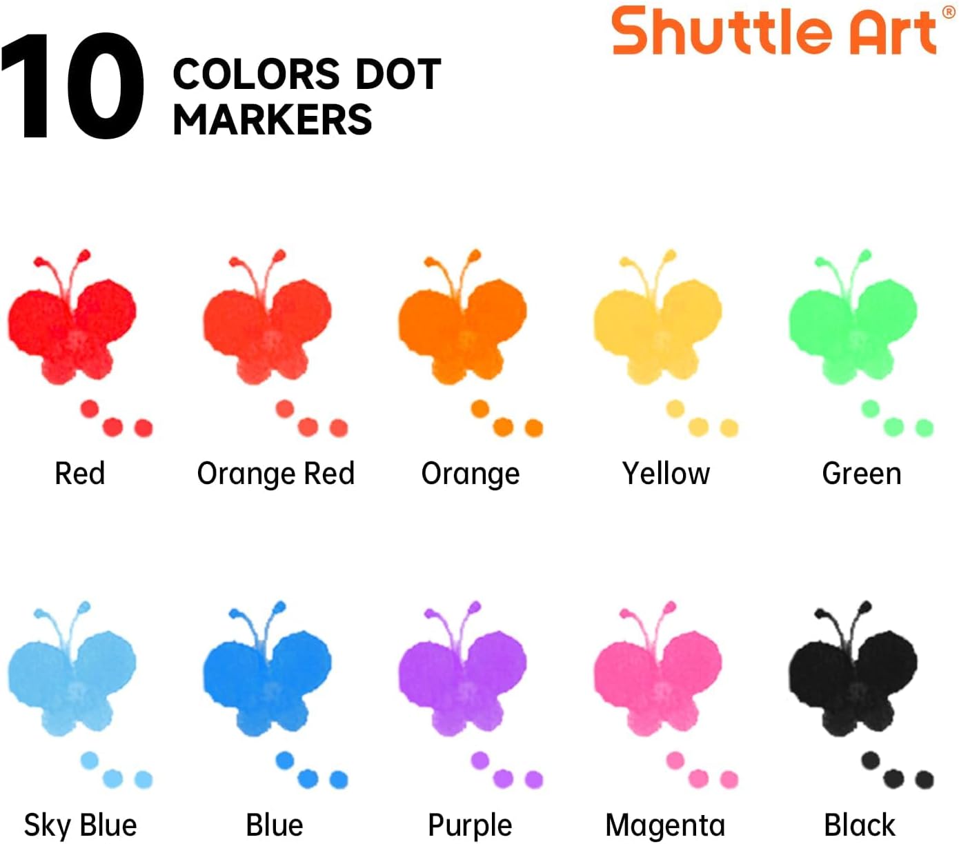 Thumbnail 1 de Shuttle Art Dot Markers 10 Colors
