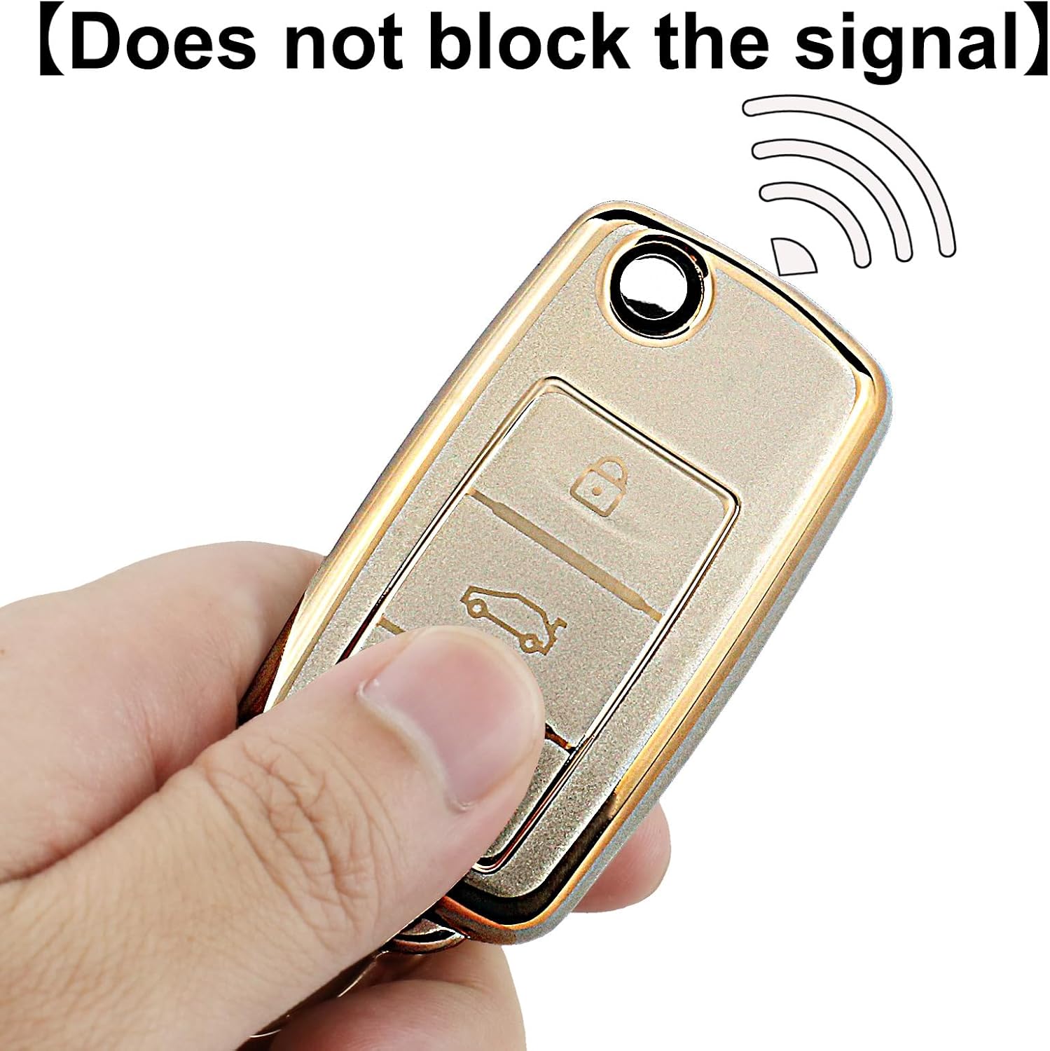 Thumbnail 5 de QIULIFAN Key Cover TPU for VW 3-Button
