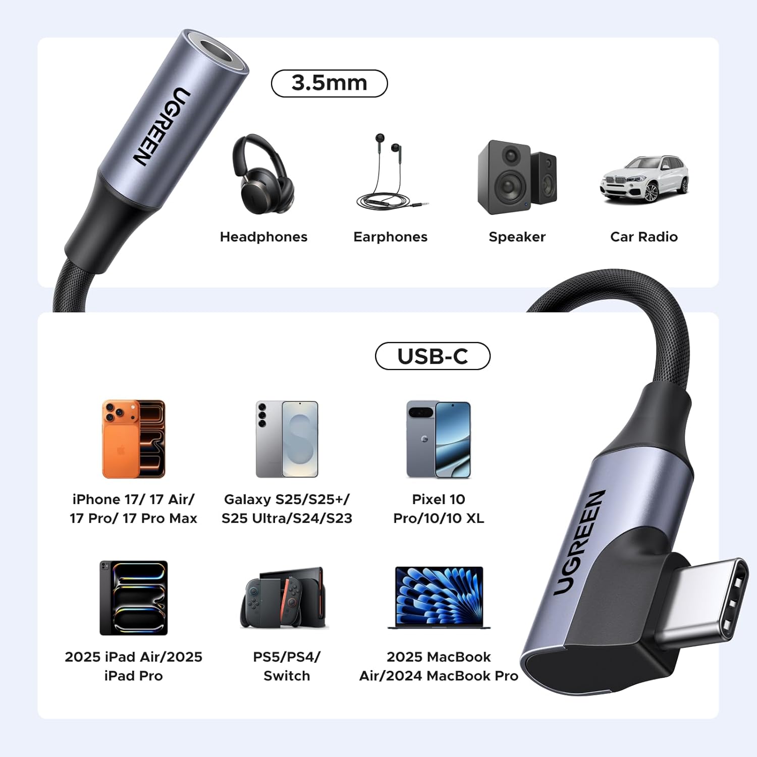 Thumbnail 5 de UGREEN USB C to 3.5mm DAC adapter