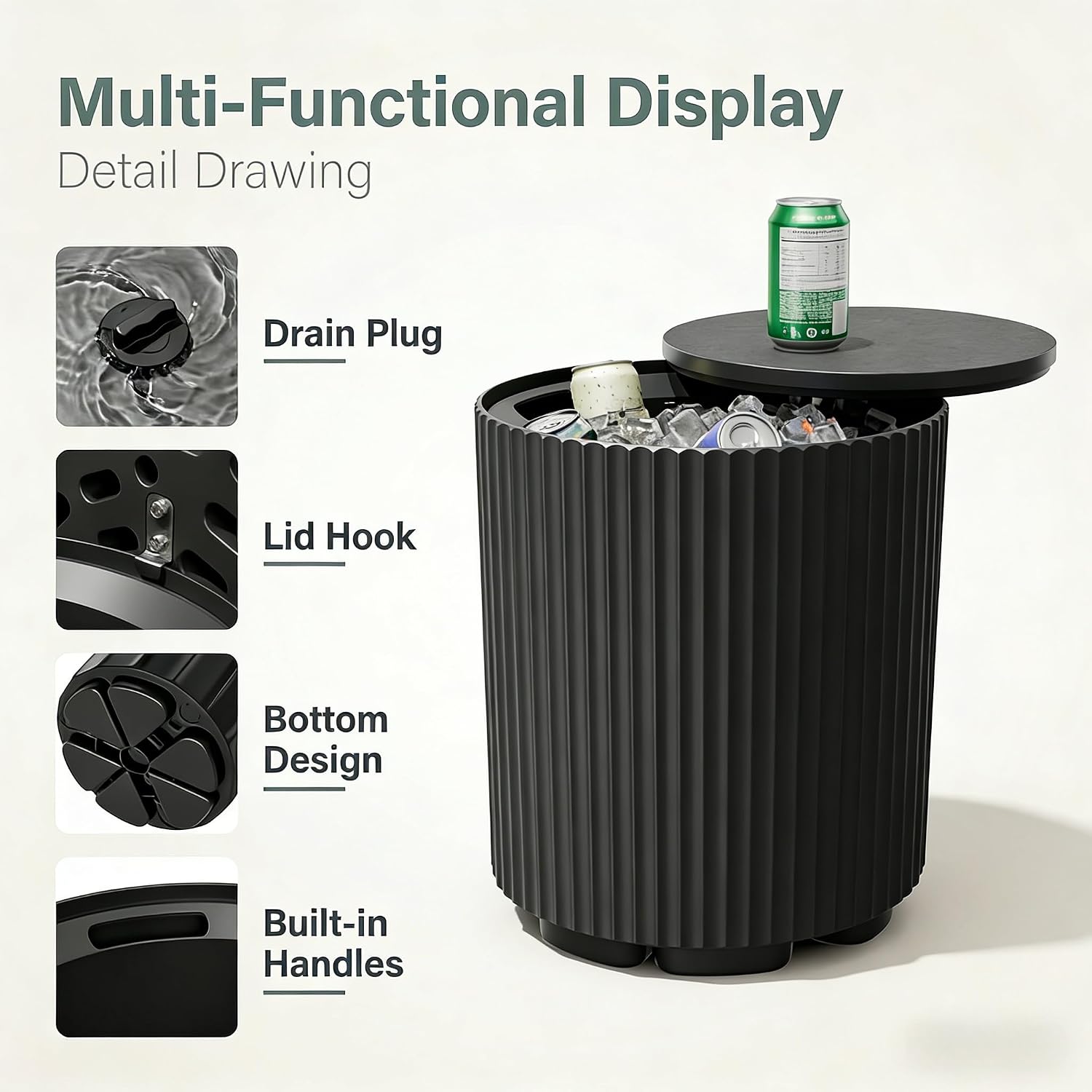 Detalle de Diyfire Outdoor Cooler Side Table