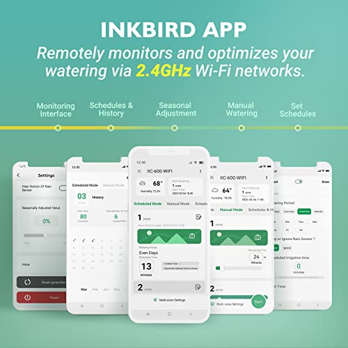 Thumbnail 1 de Inkbird IIC-600 programador de riego WiFi para hasta 6 zonas (control inteligente con app)