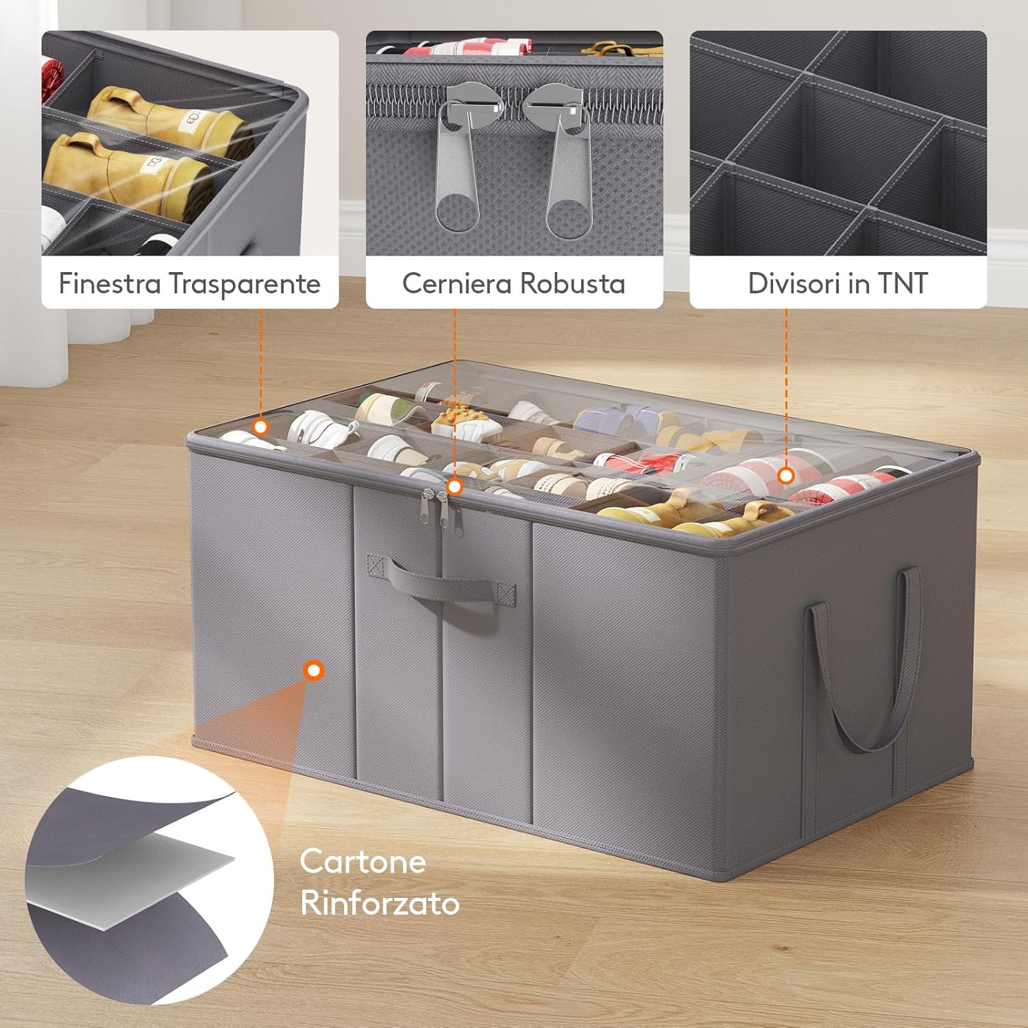 Detalle 2 de Lifewit organizer scarpe 66x42x30 cm