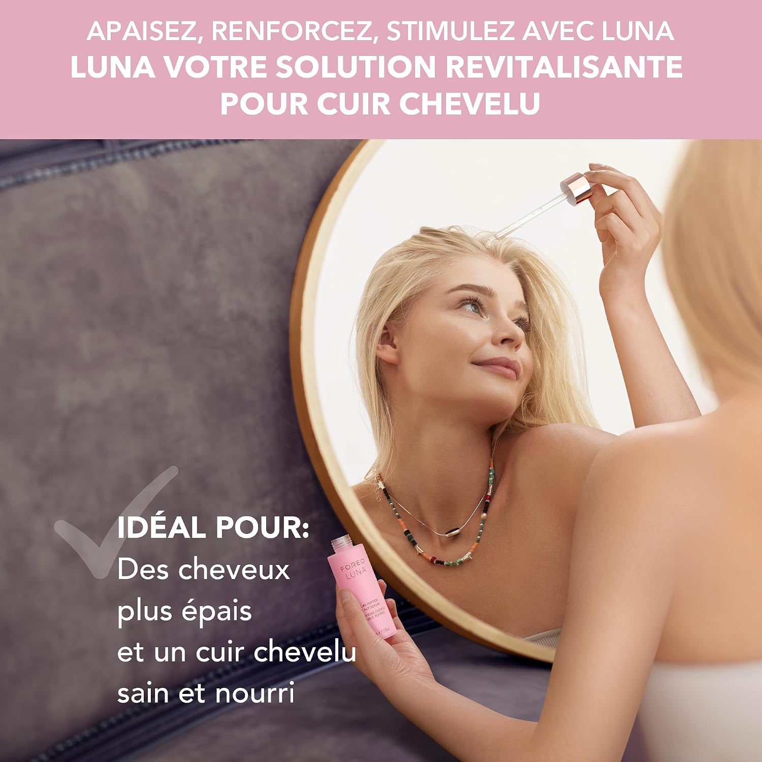 Detalle 2 de FOREO LUNA Sérum cuir chevelu 50 ml