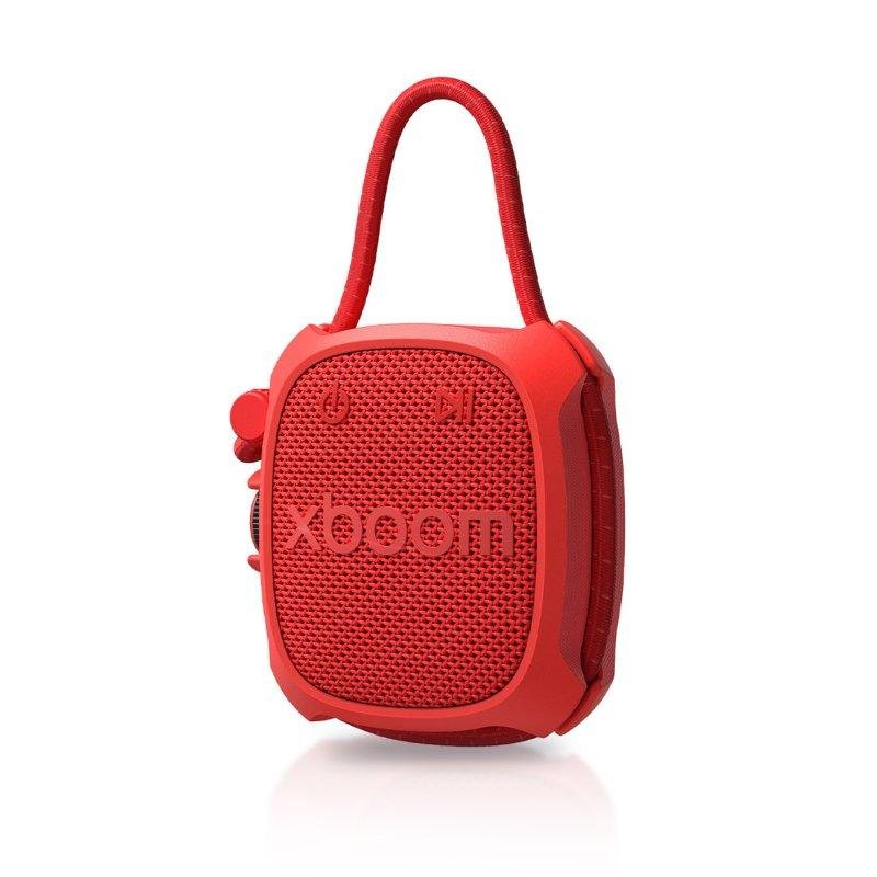 Detalle de LG Xboom Rock: altavoz portátil Bluetooth 6 W IP67 en rojo