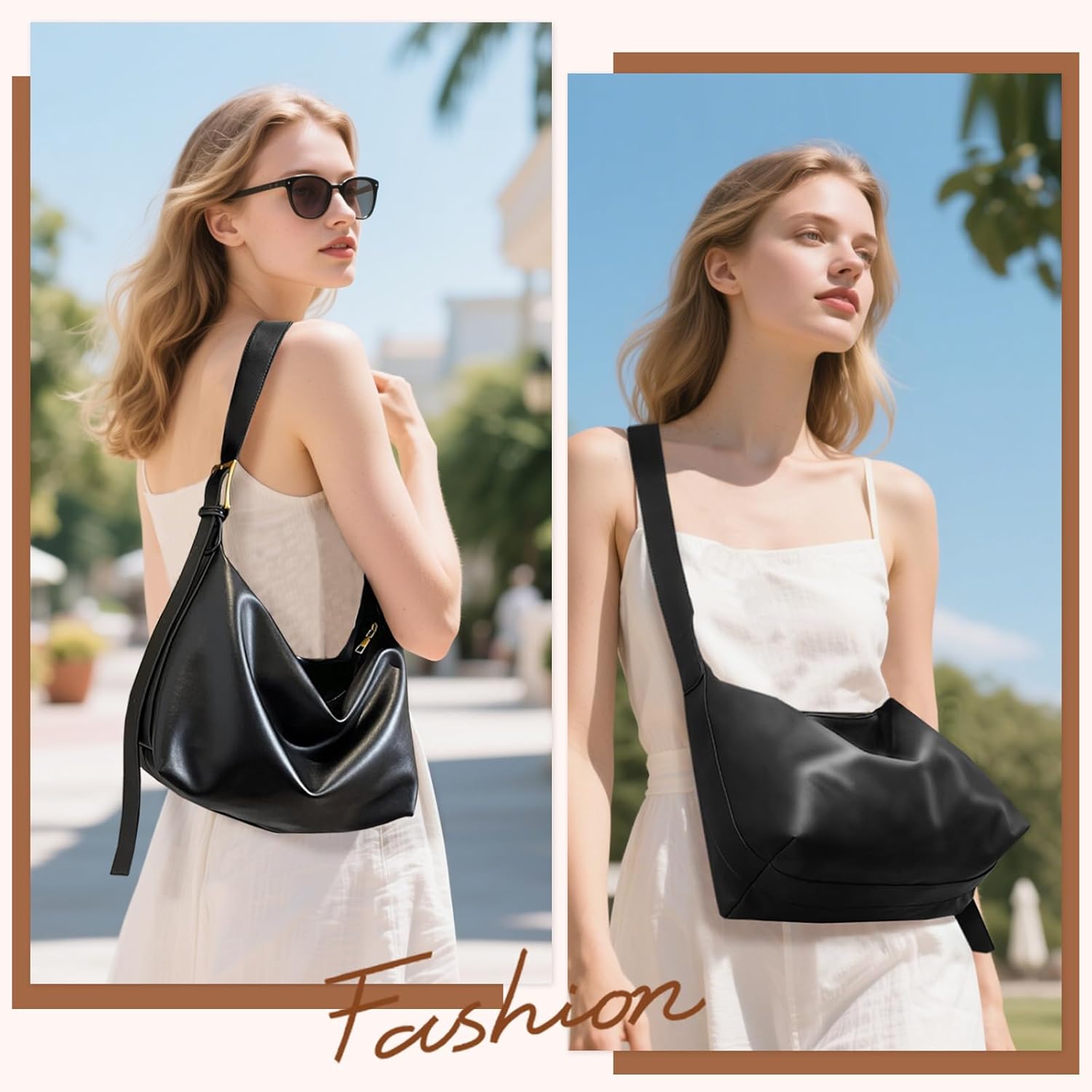 Thumbnail 1 de Gluckstar Große Damen Umhängetasche Nylon Shopper Tasche – Groß, Wasserdicht & Vielseitig