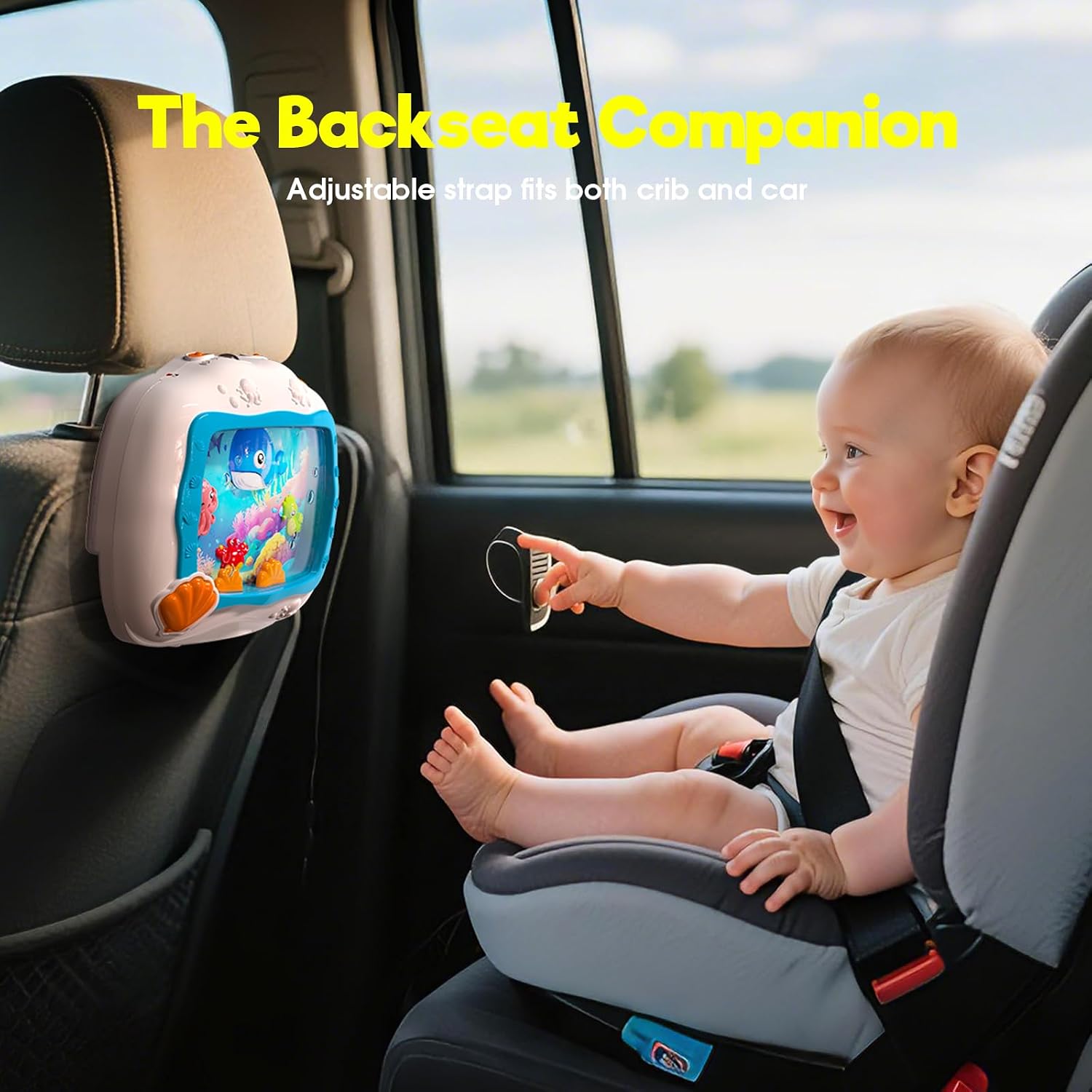 Thumbnail 6 de Cheffun CHF-001 Baby Sleep Soother with Moving Sea Animals, Light & Sound