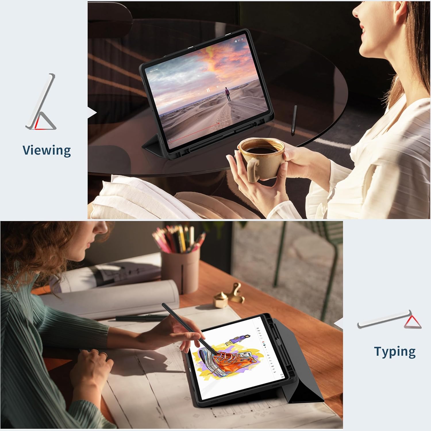 Thumbnail 6 de EasyAcc Hülle für Samsung Galaxy Tab S10 Lite 10,9" – Slim PU Leder