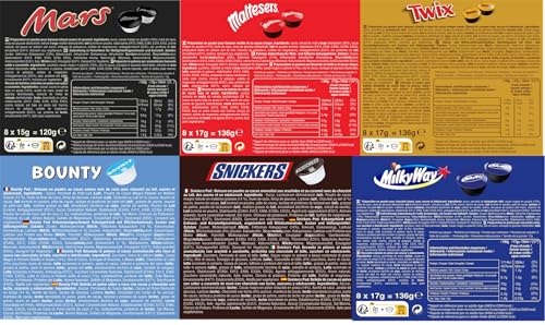Thumbnail 6 de cafféluxe Twix, Milky Way & Mars – Cápsulas de chocolate caliente compatibles con Dolce Gusto (24 cápsulas)
