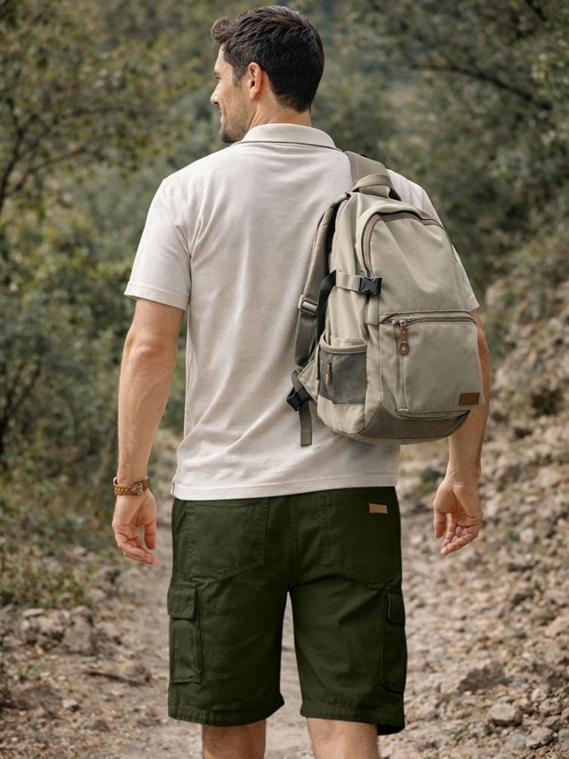 Detalle de JMIERR Kurze Hosen Herren Baumwolle Cargo Shorts – vielseitig & praktisch für Sommeraktivitäten