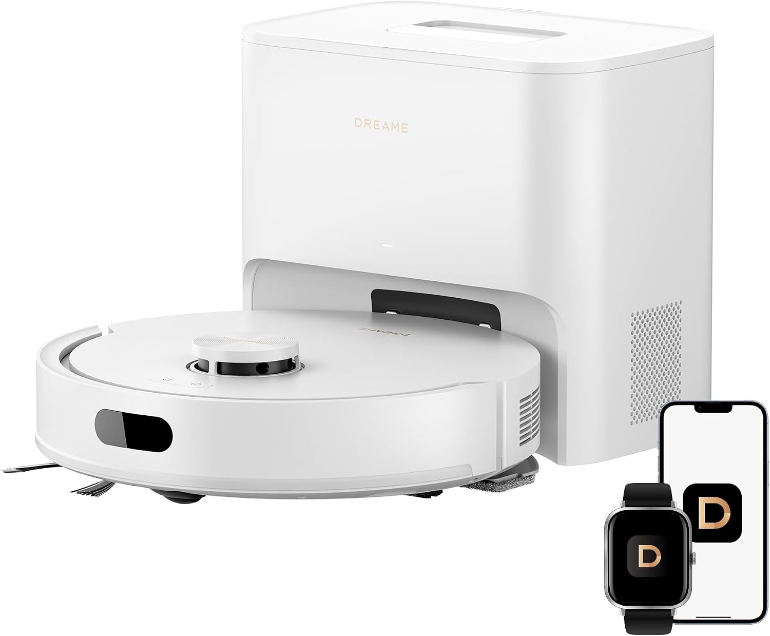 Detalle de DREAME D20 Air Plus Robot Vac and Mop Combo: Deep Cleaning Comes Easy
