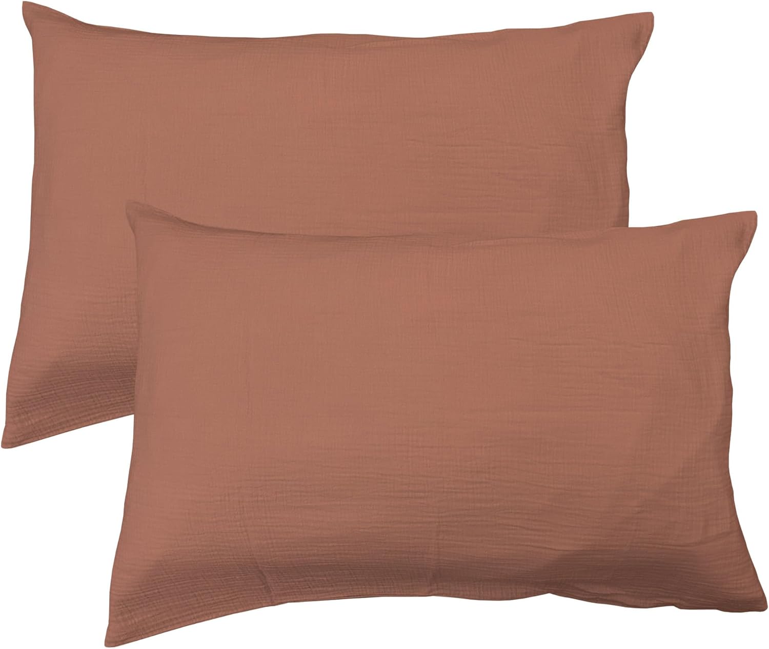 Thumbnail 2 de Housse de Couette Unie Double Gaze de Coton 260x240 cm – Bleu Horizon par MATT & ROSE