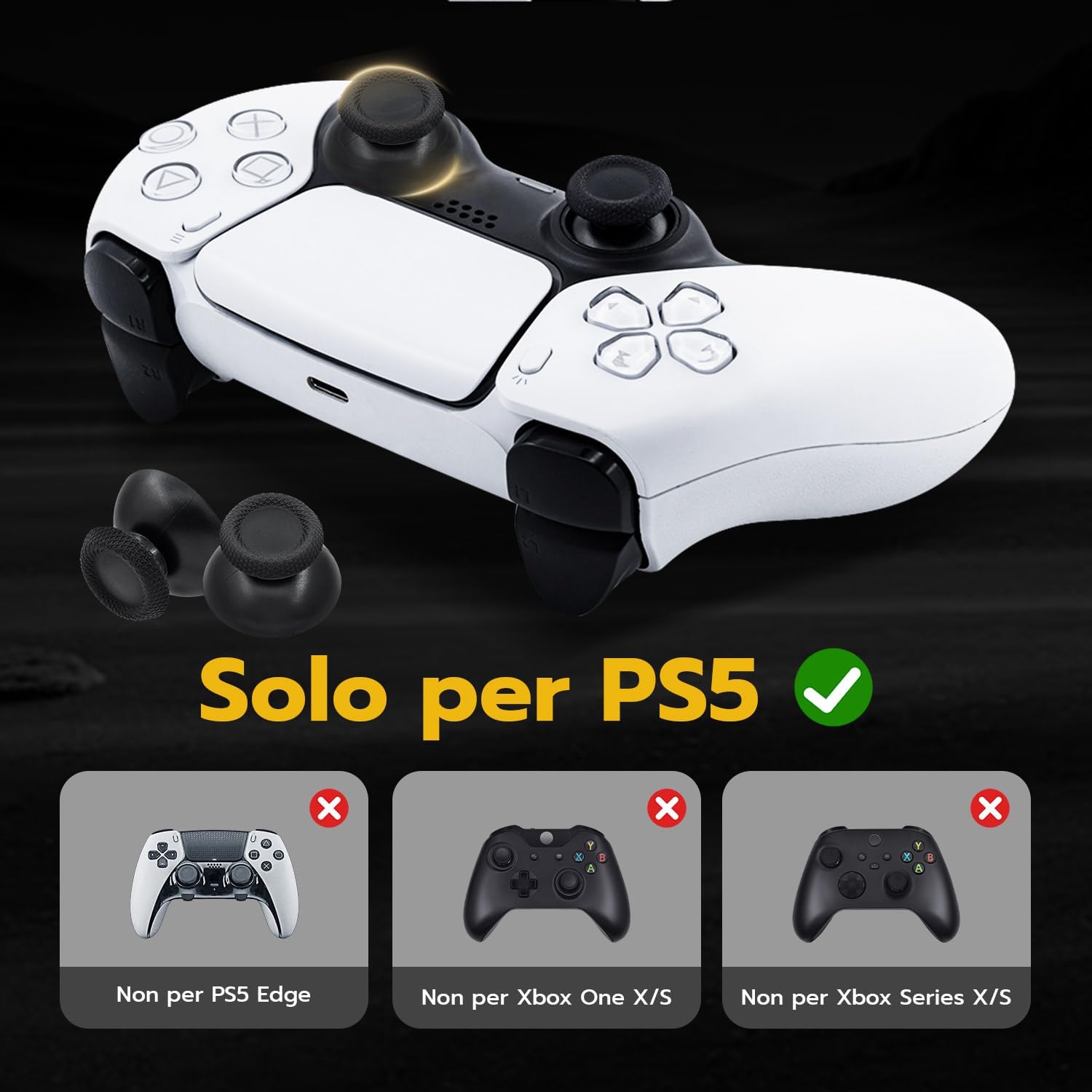 Detalle 2 de Tolesum Levette Analogiche per Controller PS5