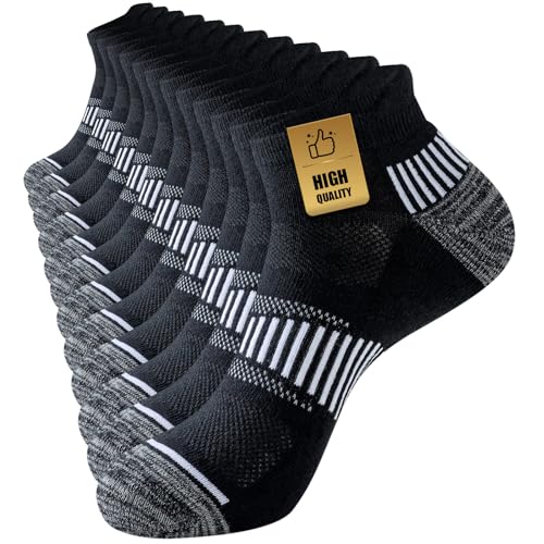 Detalle de Niorasen Chaussettes de Sport Homme, 6 Paires – Courtes et Rembourrées