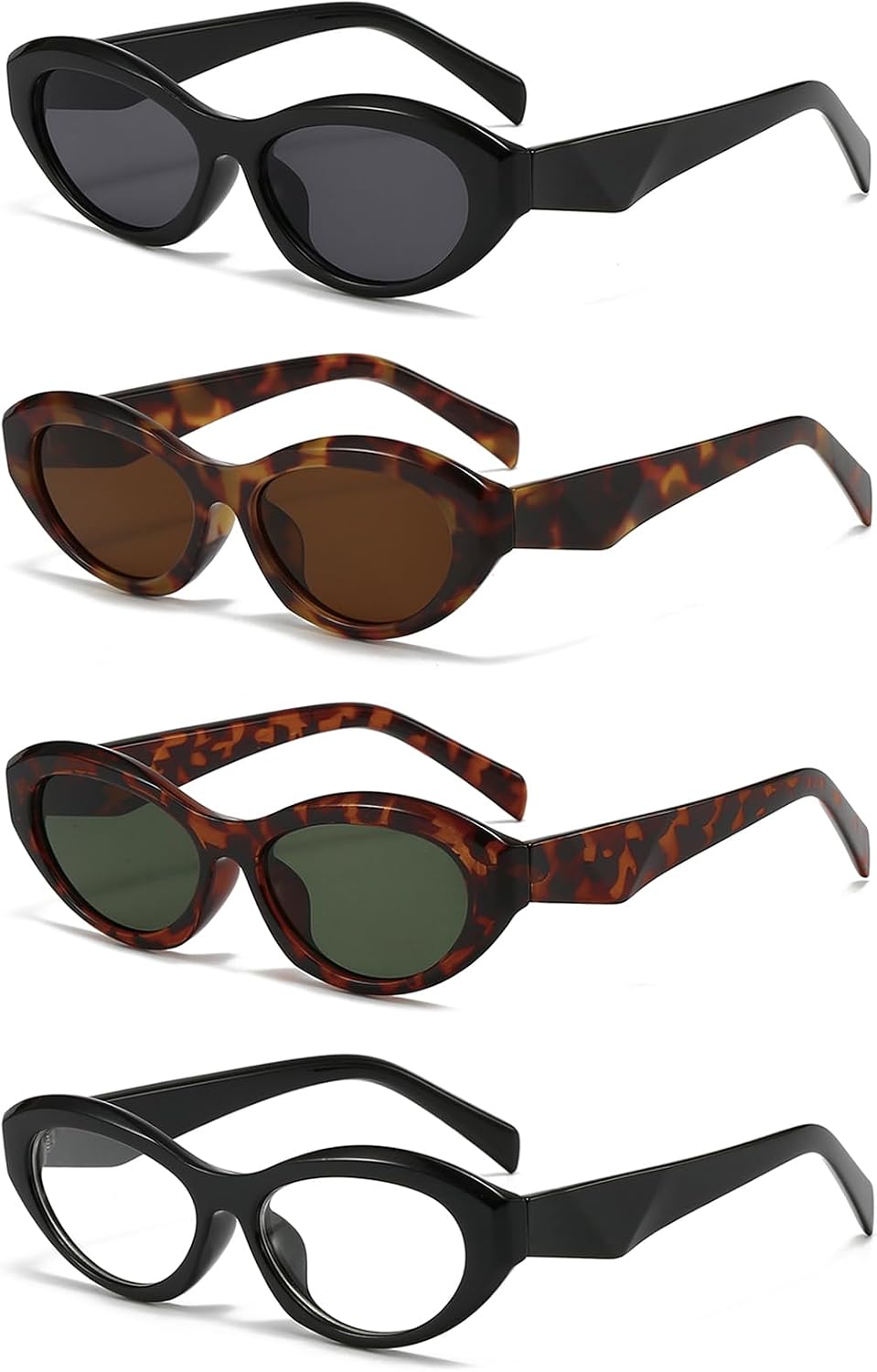 Thumbnail 5 de LJCZKA Retro Oval Sunglasses for Women and Men – Cat Eye Vintage Style with UV400 Protection