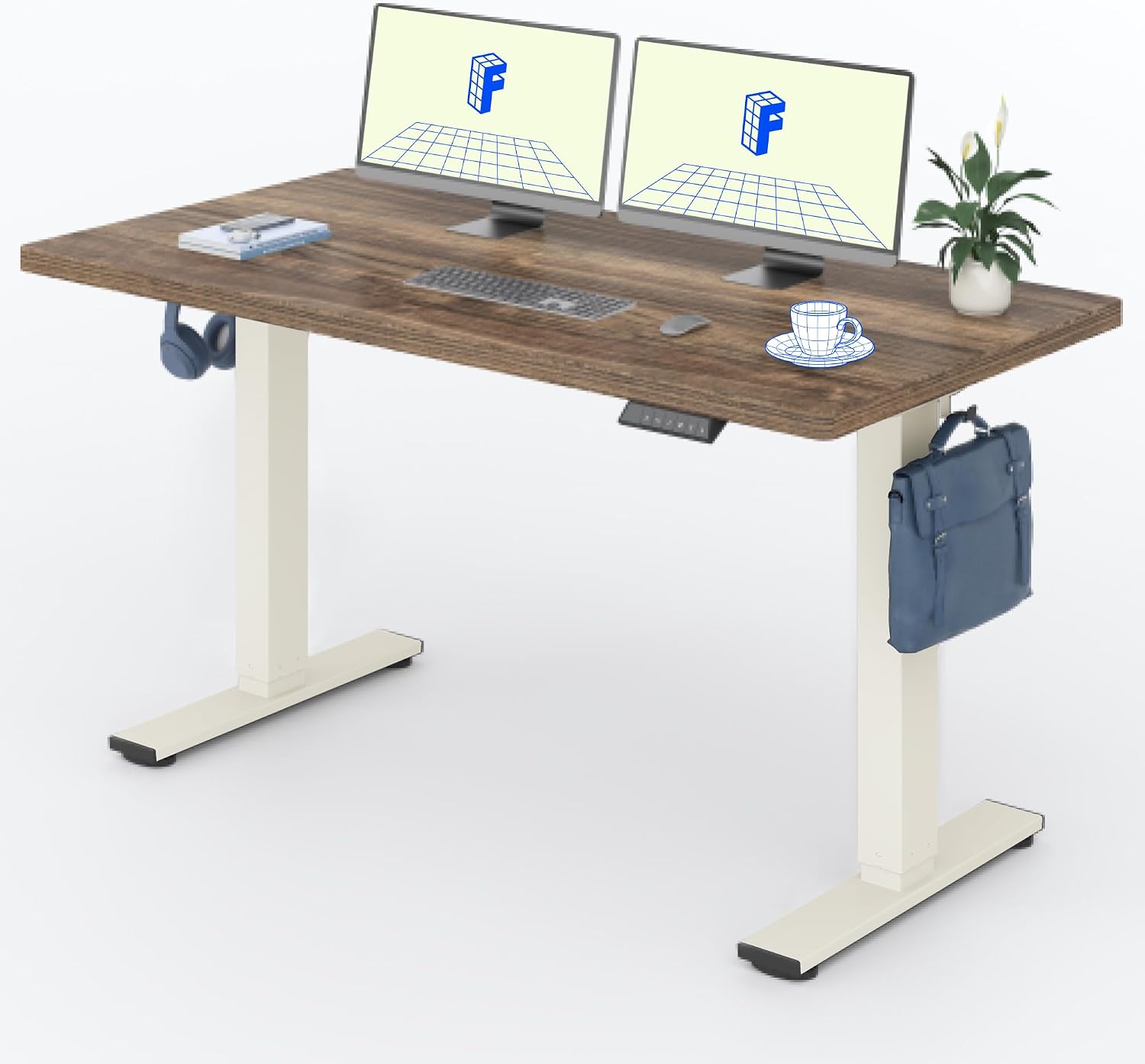 Detalle de FLEXISPOT Höhenverstellbarer Schreibtisch 160×80cm