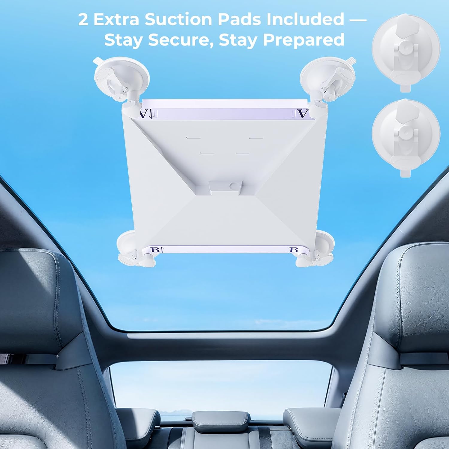 Thumbnail 1 de Starlink Mini Car Mount: All-Weather Suction Kit for Starlink Mini (2 Spare Cups)