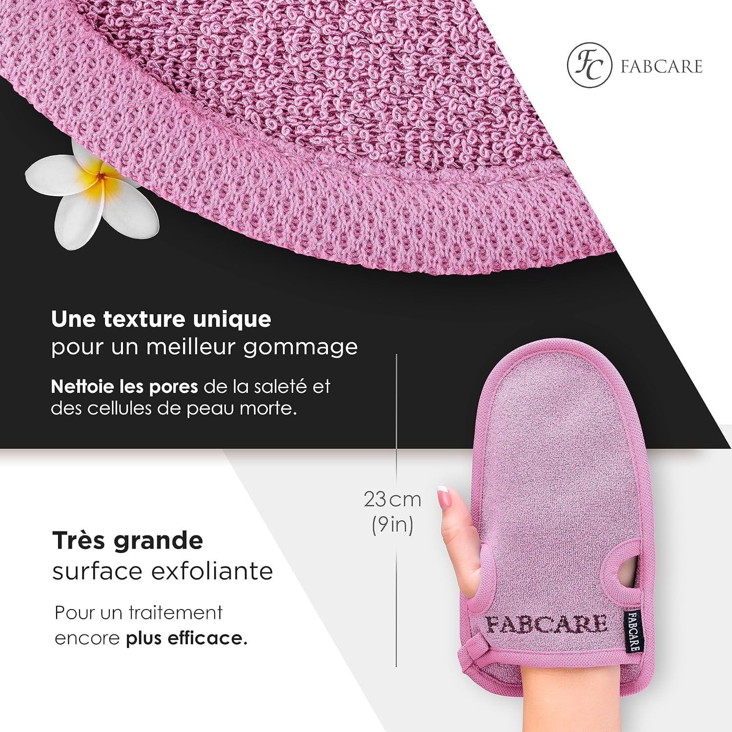 Detalle de FABCARE Gant Exfoliant Corps 2 pièces 🧖♀