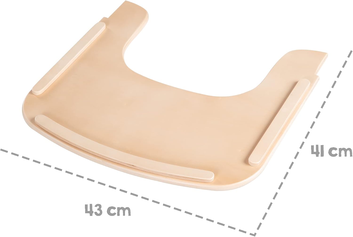 Detalle 1 de roba 0075NL eetblad voor Sit Up Flex-kinderstoel, afneembaar houten blad