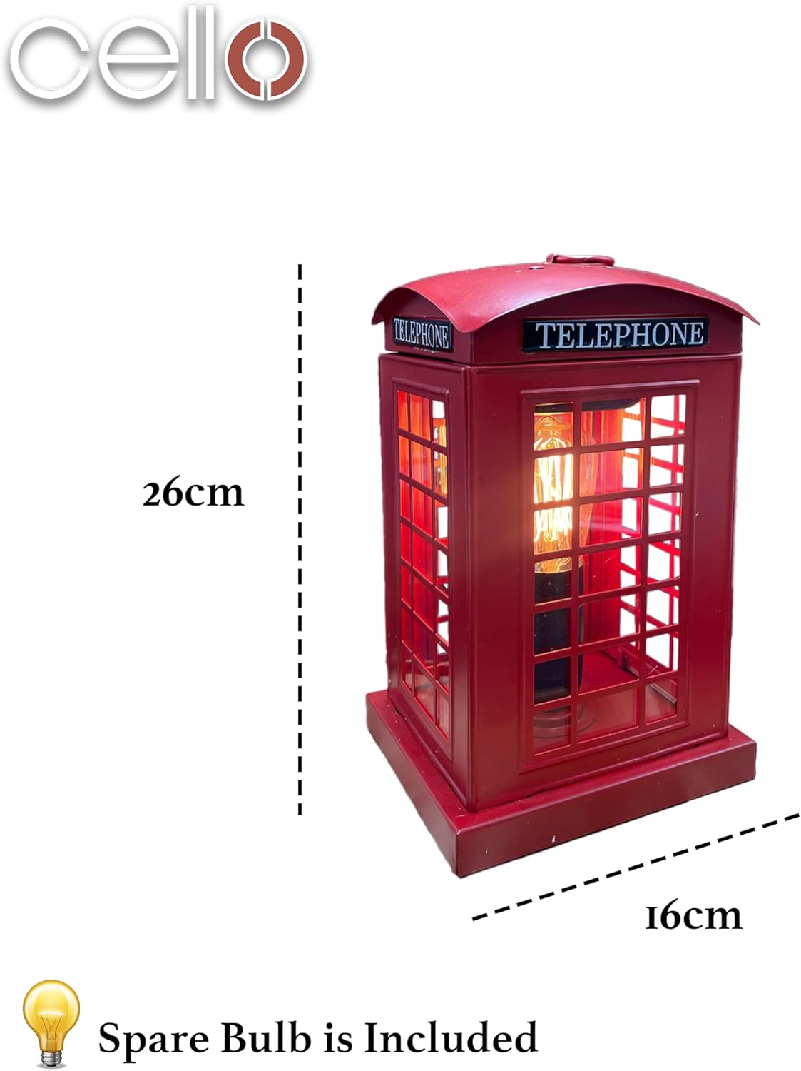 Thumbnail 4 de Electric Wax & Oil Melt Burner – Classic UK Telephone Box design (with light bulb) for wax medallions & fragrance oils
