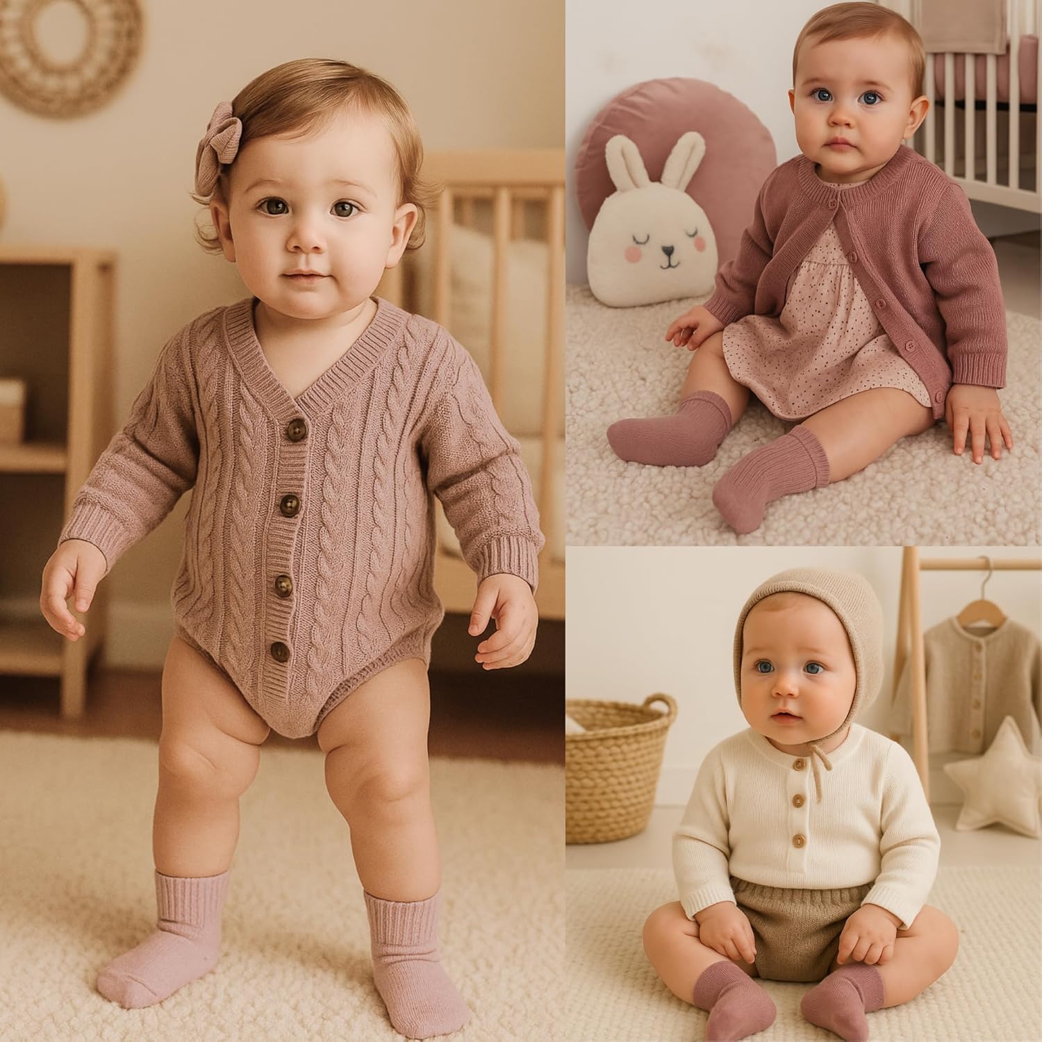 Thumbnail 1 de bistyle Baumwolle Baby Socken 6 Paar – Nahtlos, atmungsaktiv, 0–36 Monate