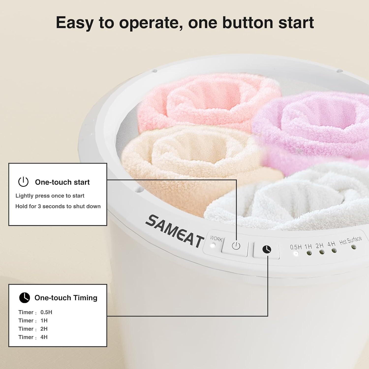 Thumbnail 3 de SAMEAT Heated Towel Warmer 2-towel